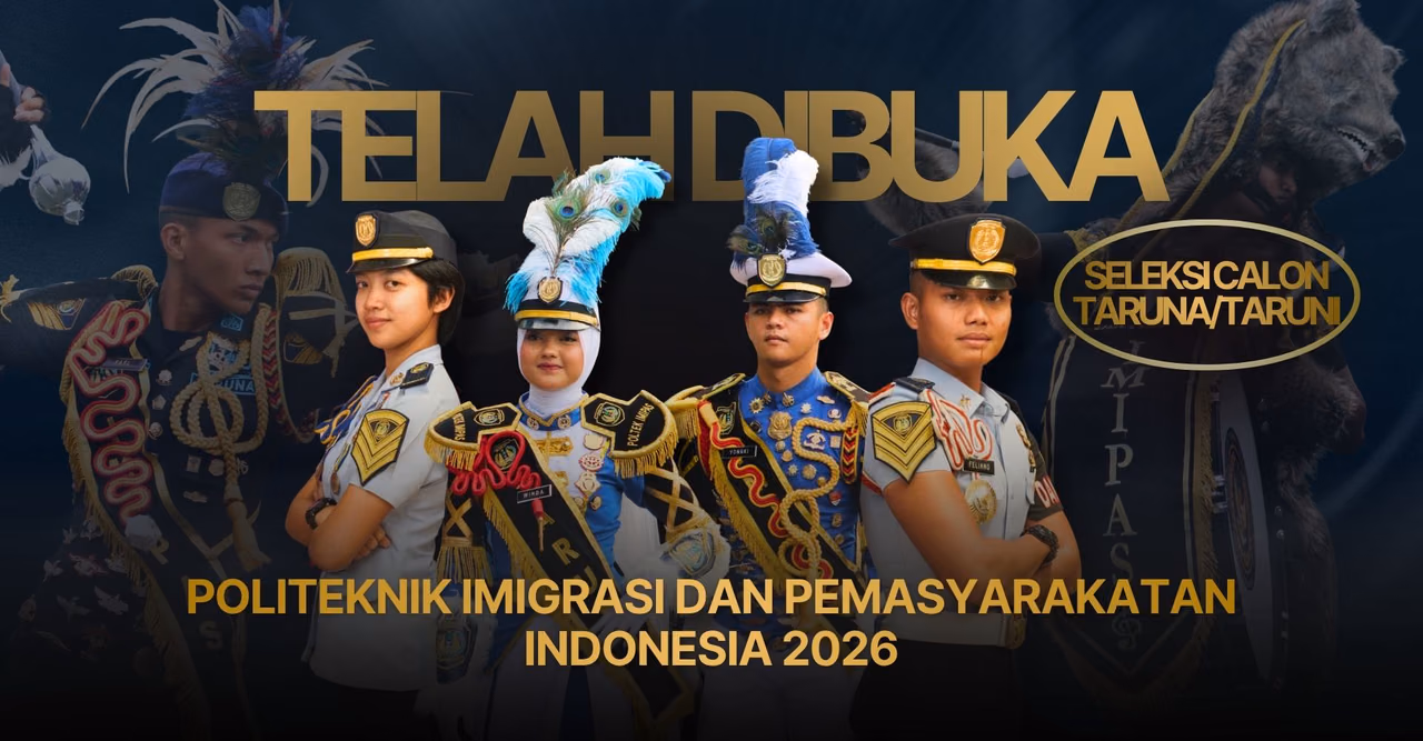 Kemenimipas Buka Pendaftaran Calon Taruna/Taruni Poltekimipas 2026, Tersedia 405 Formasi Pendidikan Kedinasan
