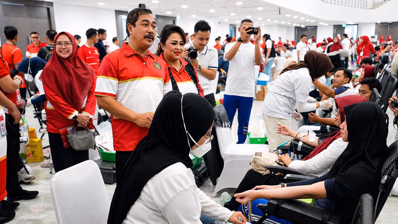 Berkolaborasi PMI, RSCM, dan RS Dharmais; Kemenimipas Gelar Donor Darah Targetkan 1.000 Kantong